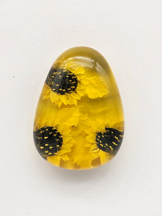 Amber authentic intaglio cabochon large
