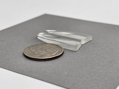 Quartz Geometric Cabochon Pair