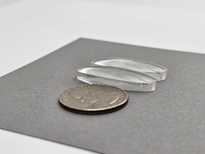 Quartz Geometric Cabochon Pair