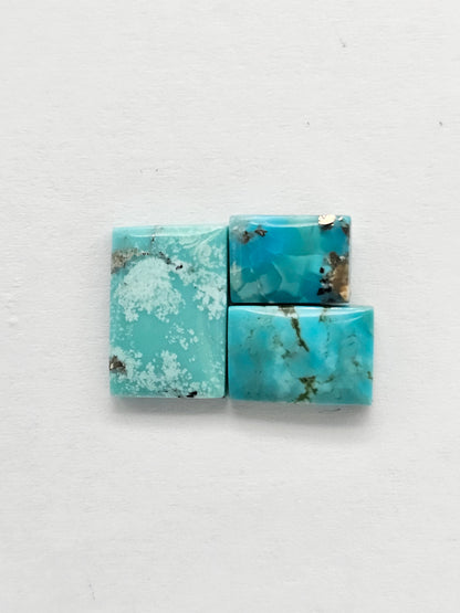 Mexican Turquoise Lot with Pyrite Cabochon | Artisan Cut Gemstone