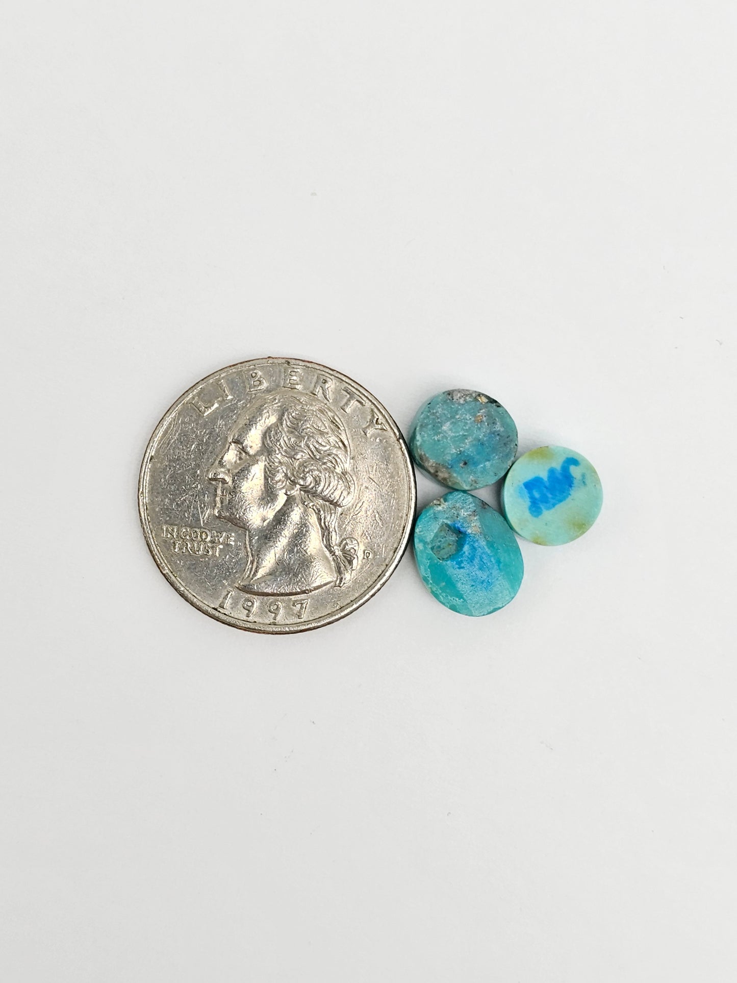 Mexican Turquoise Lot with Pyrite Cabochon | Artisan Cut Gemstone