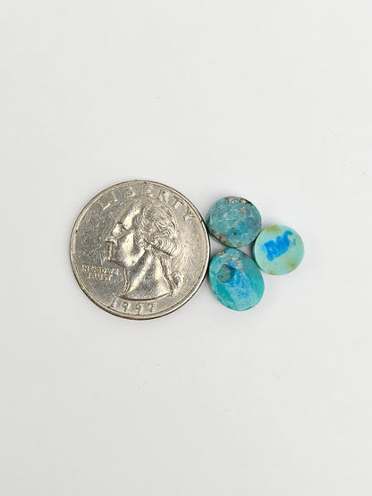 Mexican Turquoise Lot with Pyrite Cabochon | Artisan Cut Gemstone