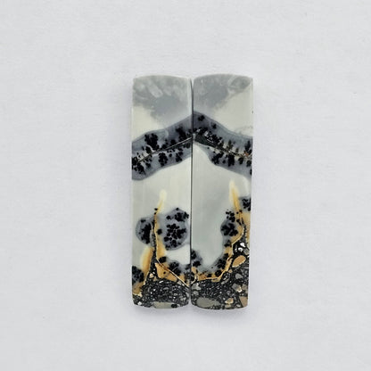 Maligano Jasper cabochon pair
