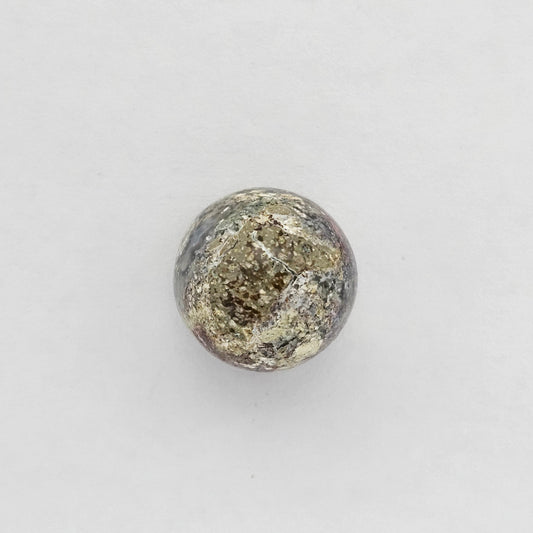 Moss agate high dome cabochon