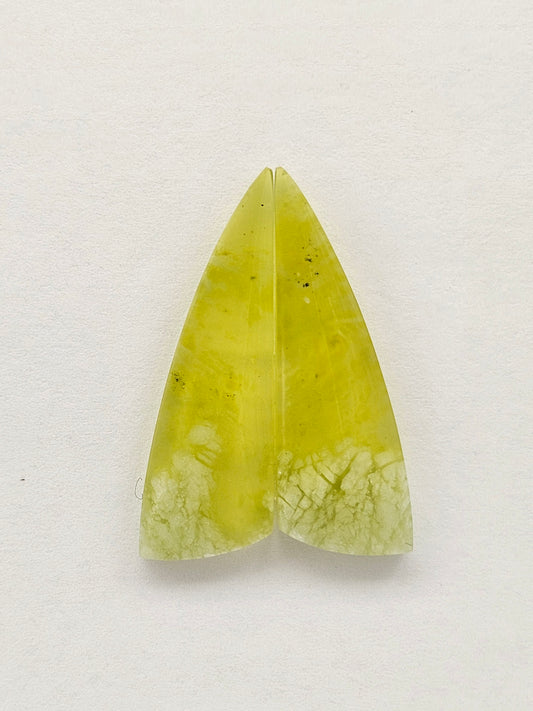 Vesuvianite Cabochon Pair