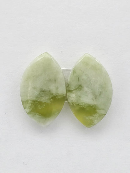Vesuvianite Cabochon Pair