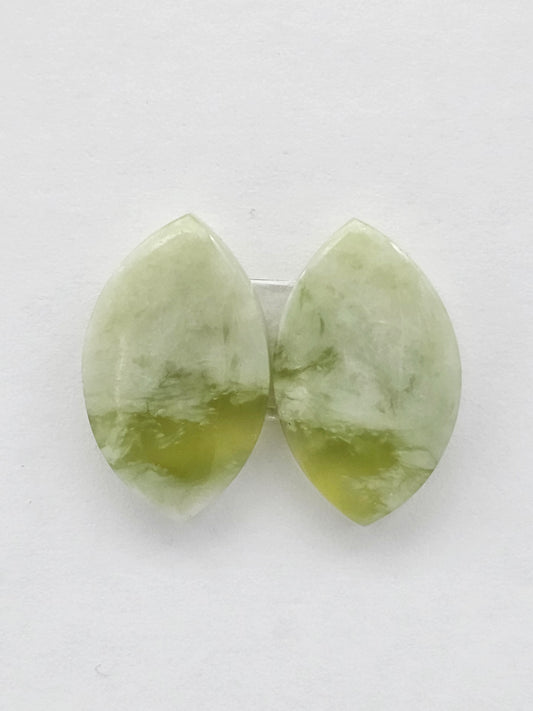 Vesuvianite Cabochon Pair