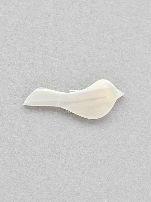 Gray agate bird cabochon