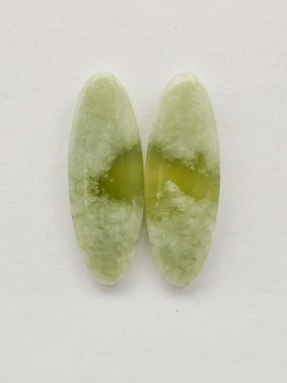 Vesuvianite Cabochon Pair