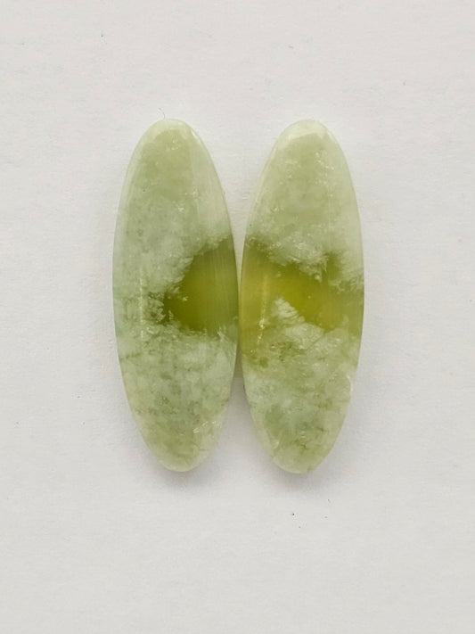 Vesuvianite Cabochon Pair