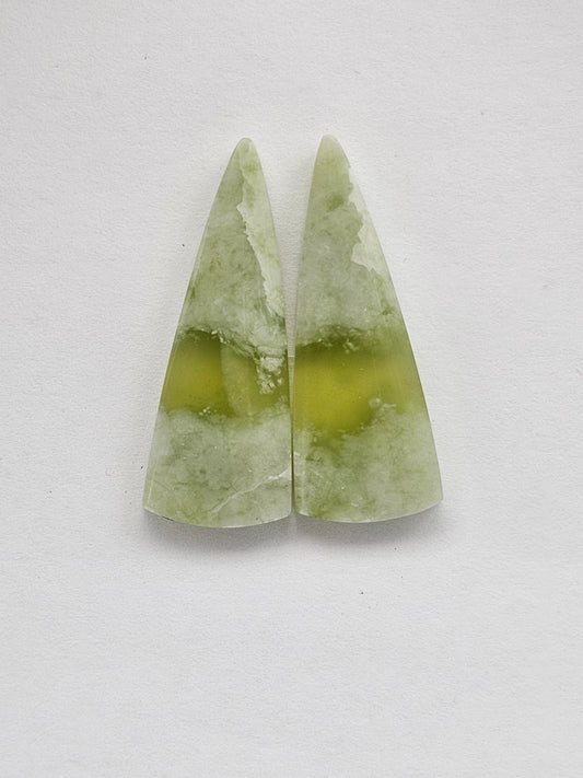 Vesuvianite Cabochon Pair