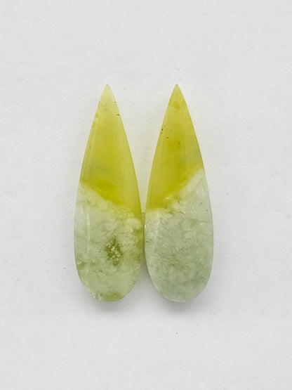 Vesuvianite Cabochon Pair