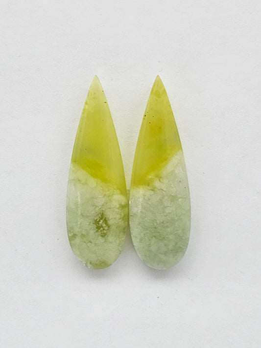 Vesuvianite Cabochon Pair