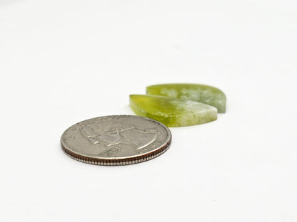 Vesuvianite Cabochon Pair