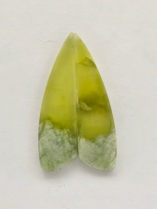 Vesuvianite Cabochon Pair