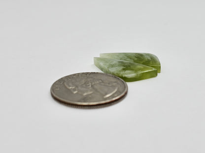 Vesuvianite Cabochon Pair