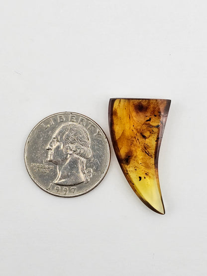 Amber authentic cabochon large