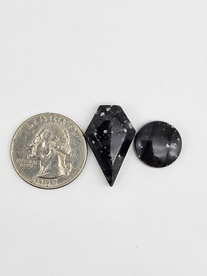 Galaxy Obsidian Cabochon Set