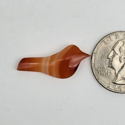 Carnelian Agate Bird Cabochon