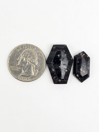 Galaxy Obsidian Cabochon Set