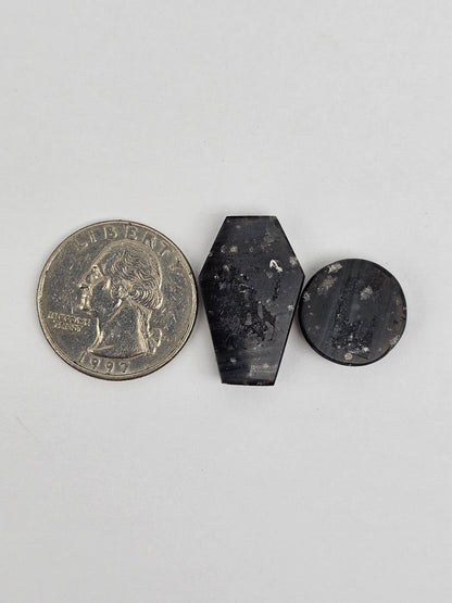 Galaxy obsidian Cabochon Set