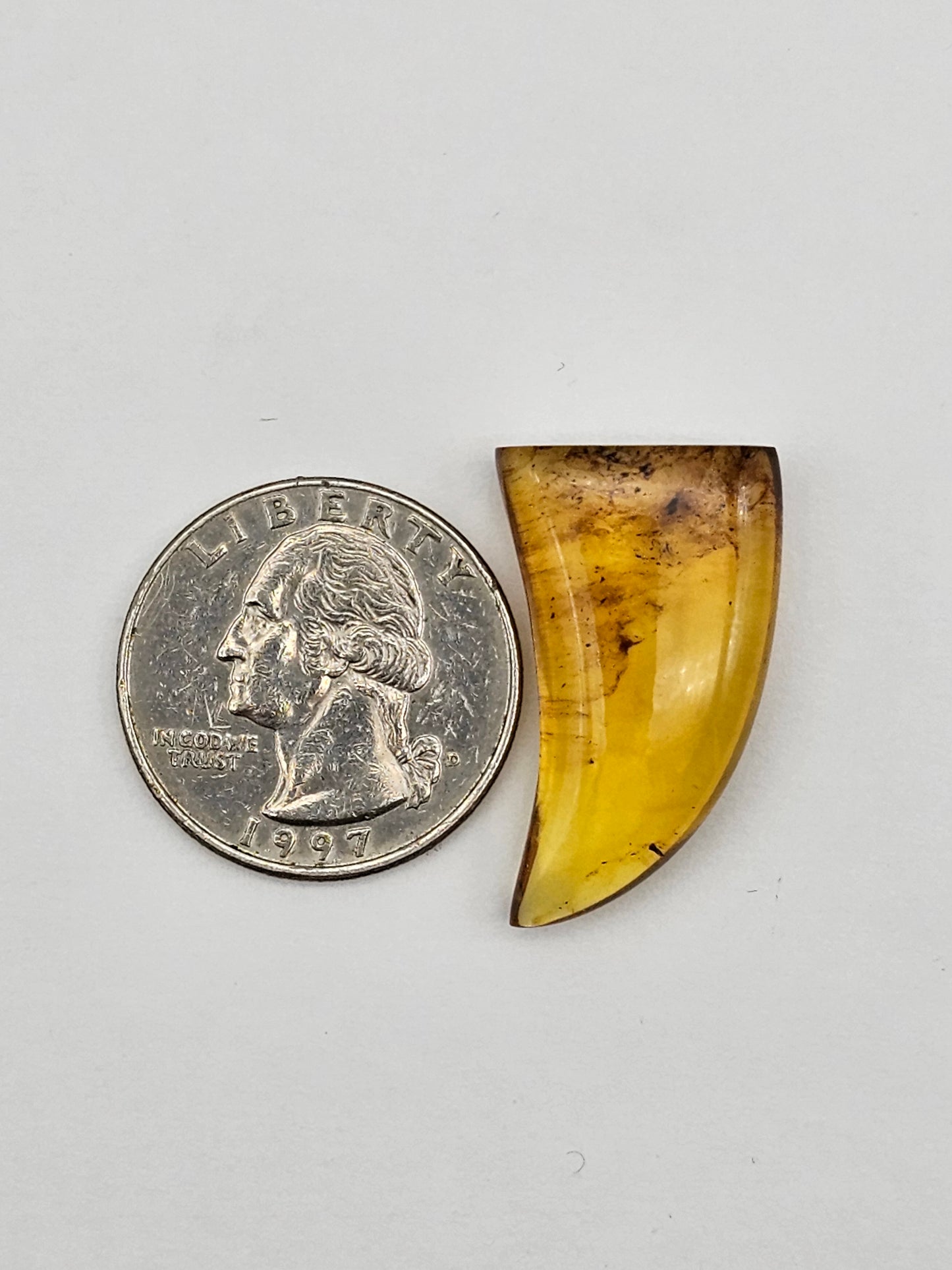 Amber authentic cabochon large