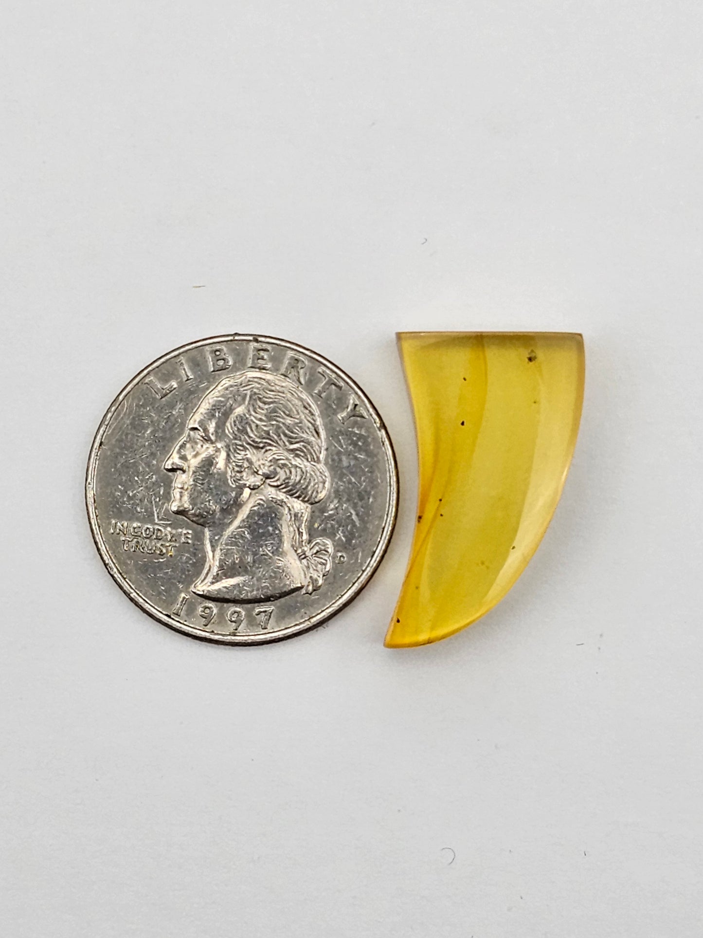 Amber authentic cabochon large