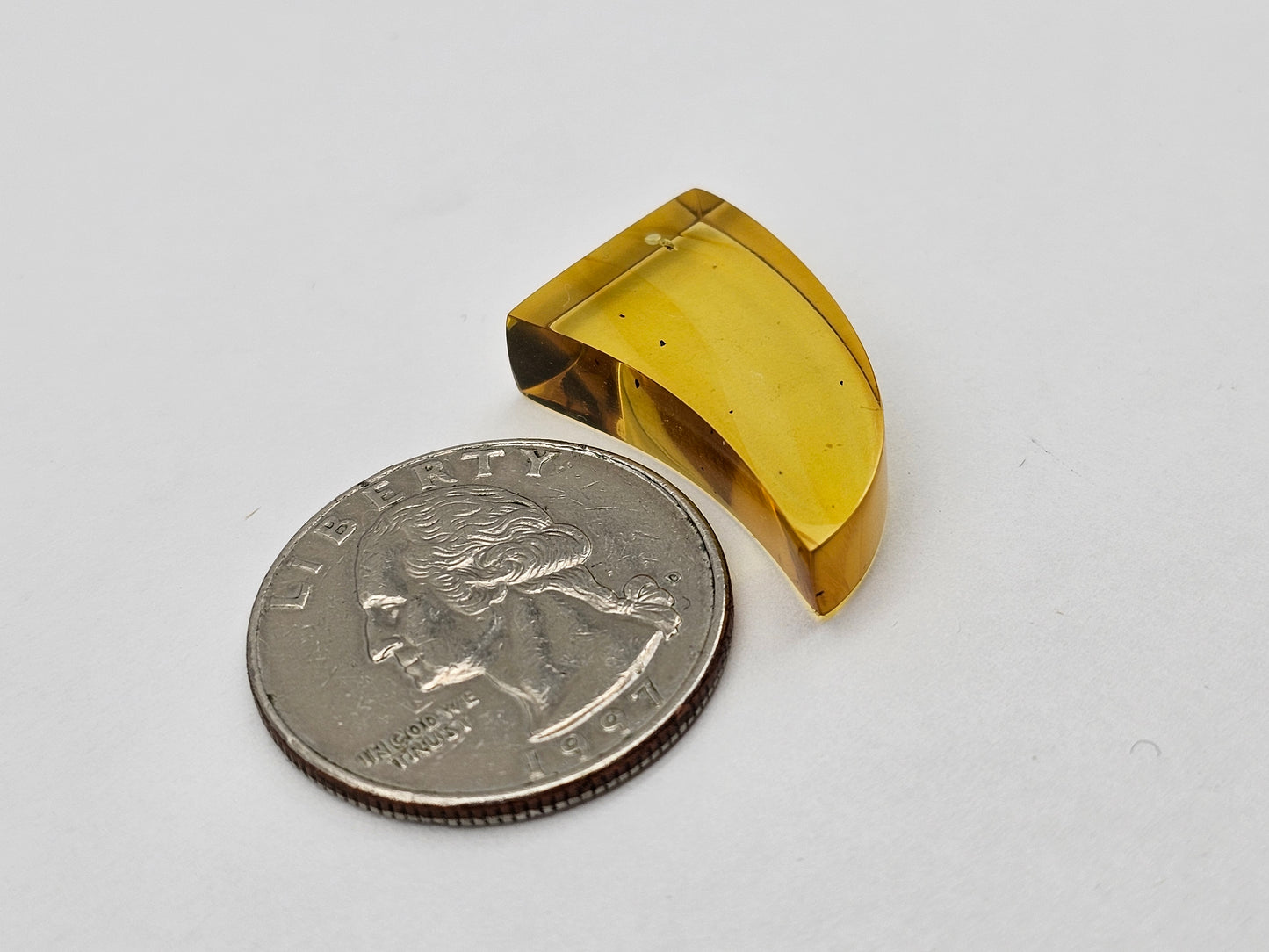 Amber authentic cabochon large