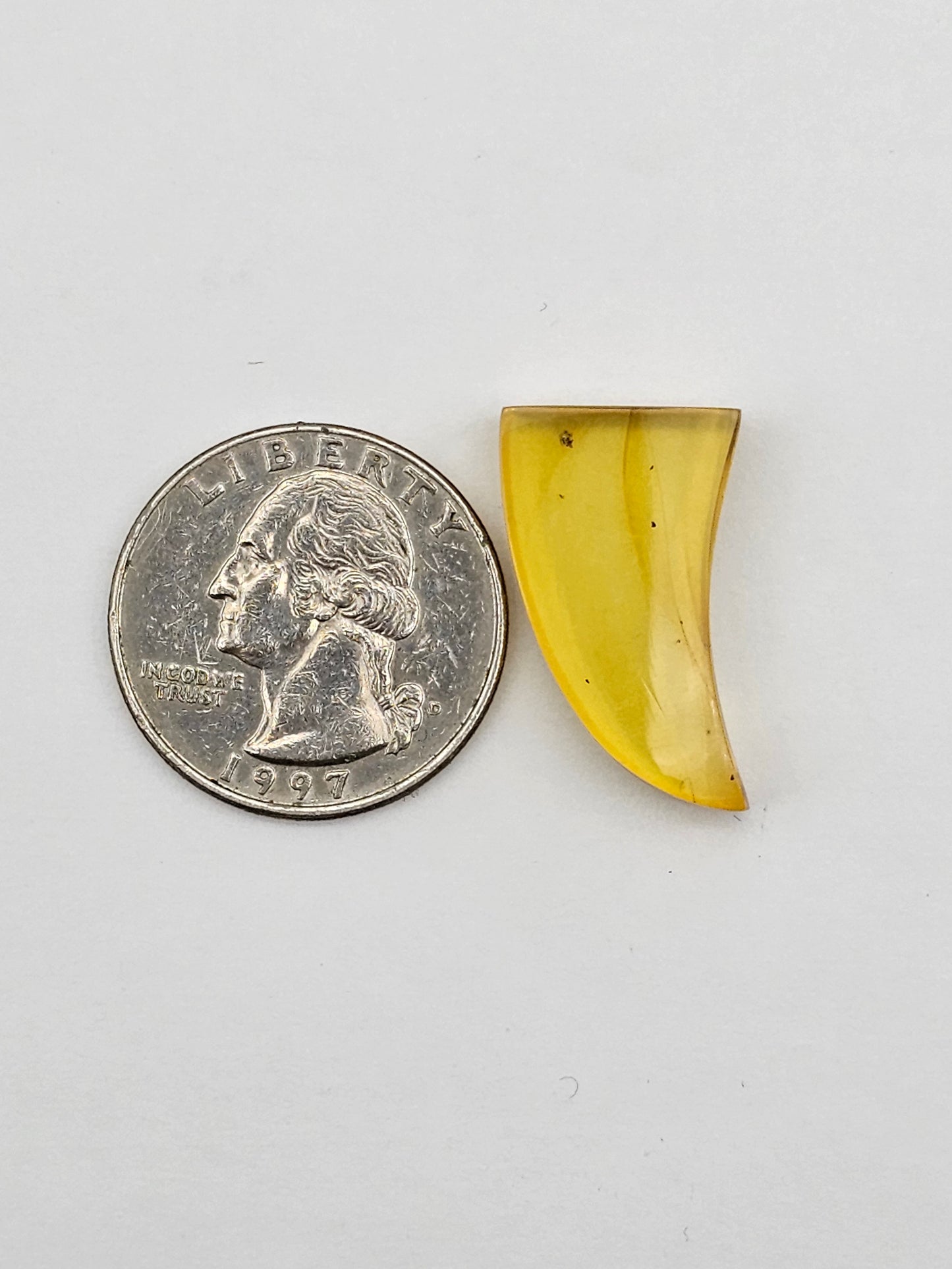 Amber authentic cabochon large