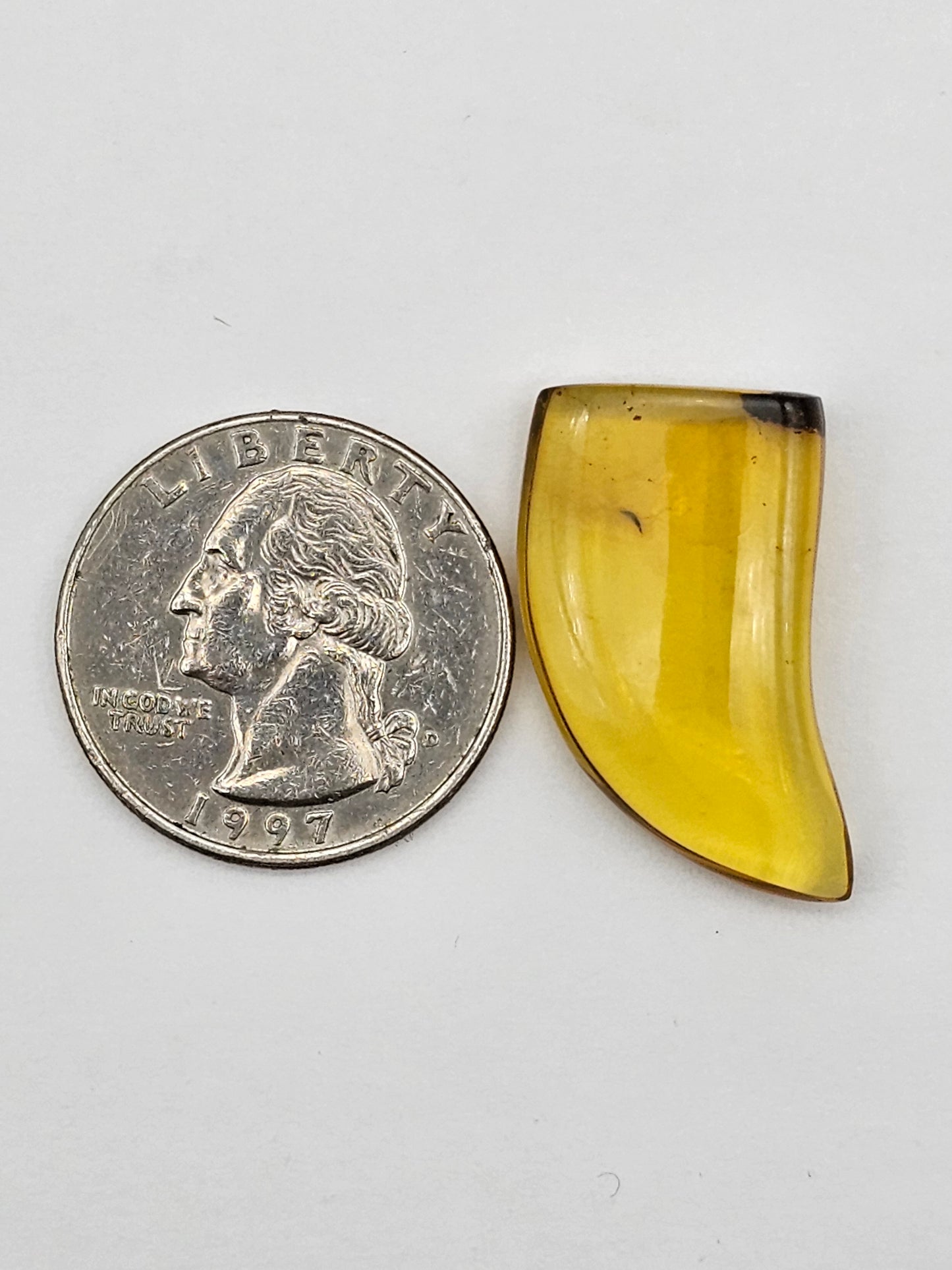 Amber authentic cabochon large