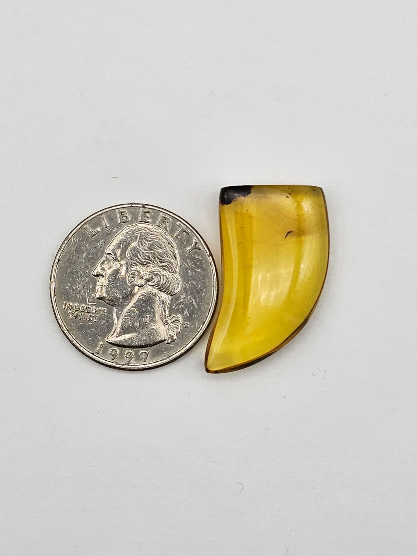 Amber authentic cabochon large