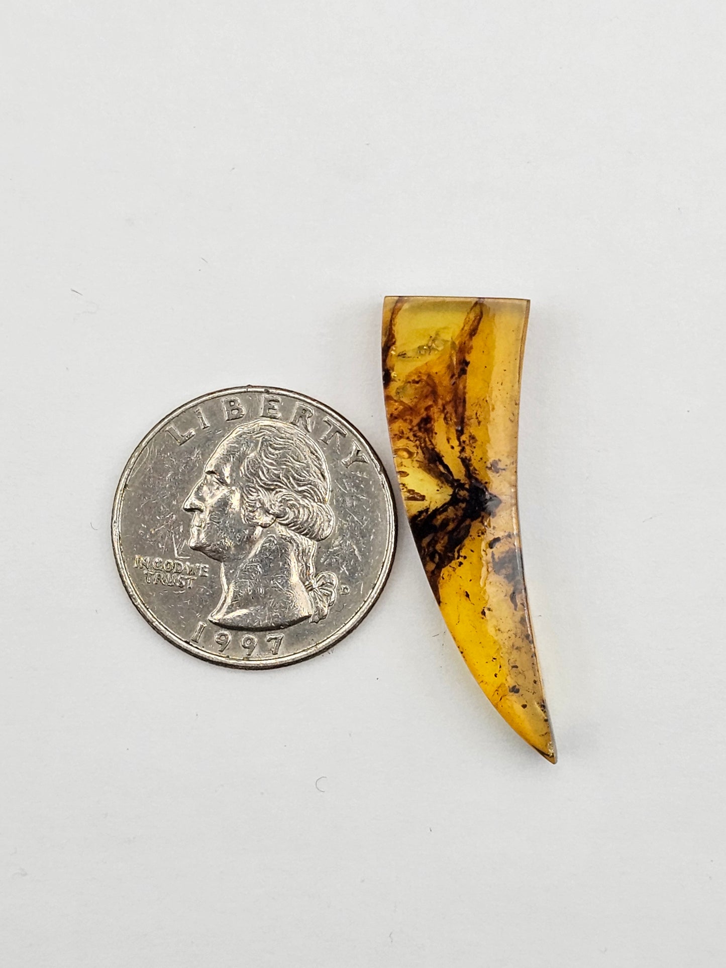 Amber authentic cabochon large