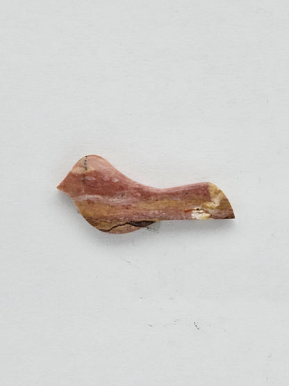 Rhodochrosite agate bird cabochon