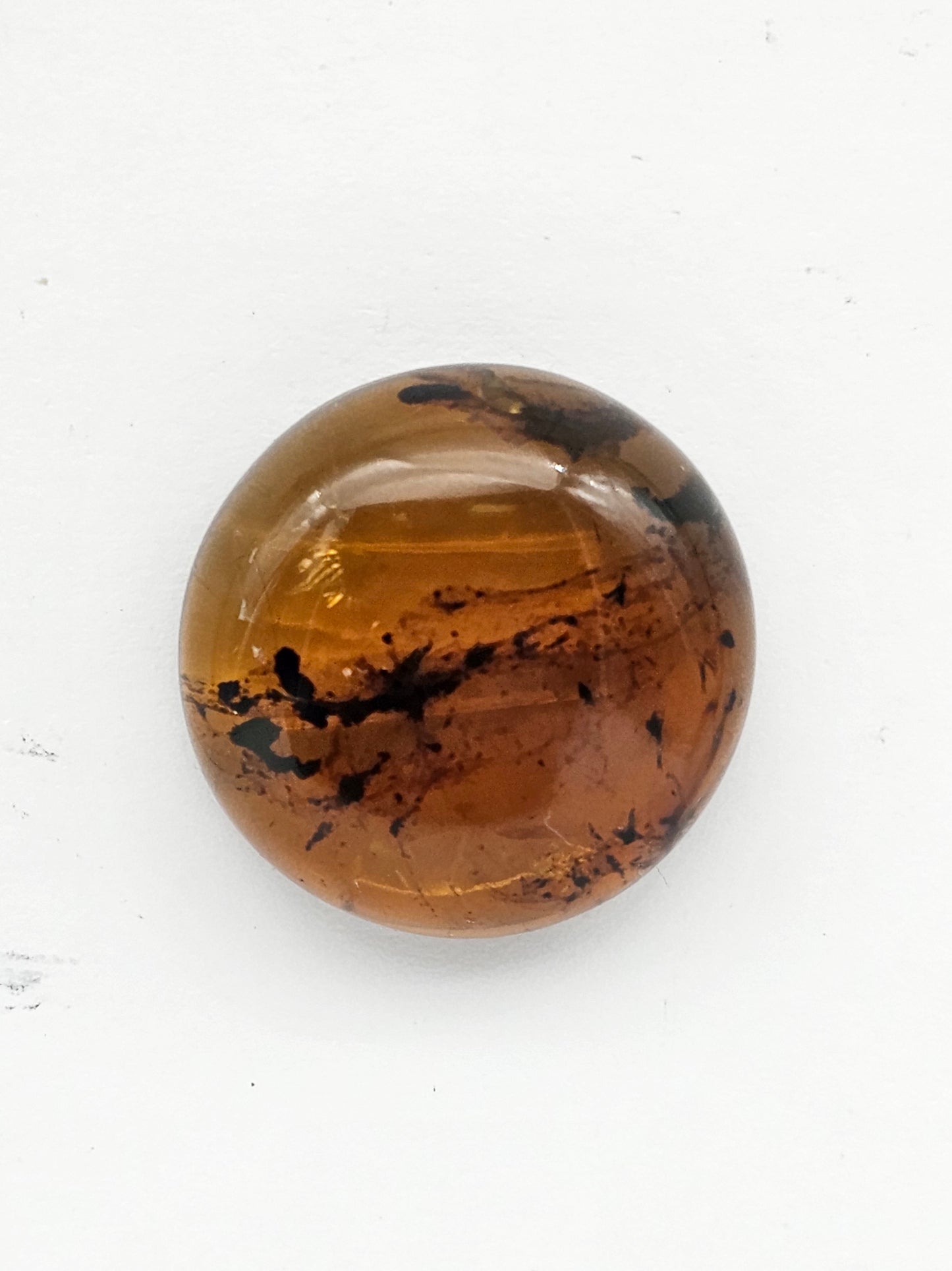 Amber authentic cabochon large