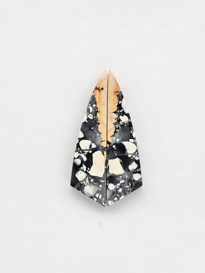 Maligano Jasper cabochon pair