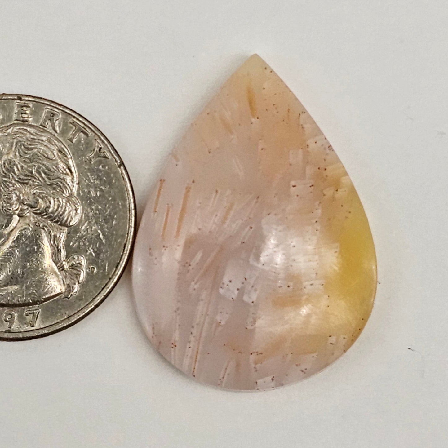 Tube Agate Cabochon Large