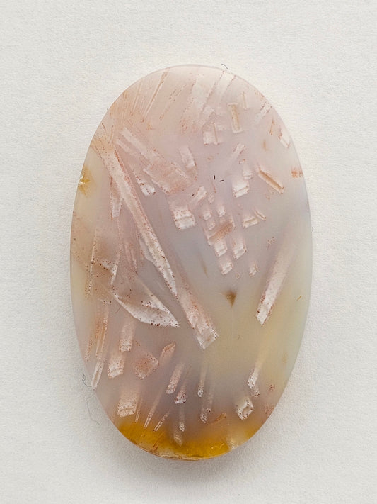 Tube Agate Cabochon Large