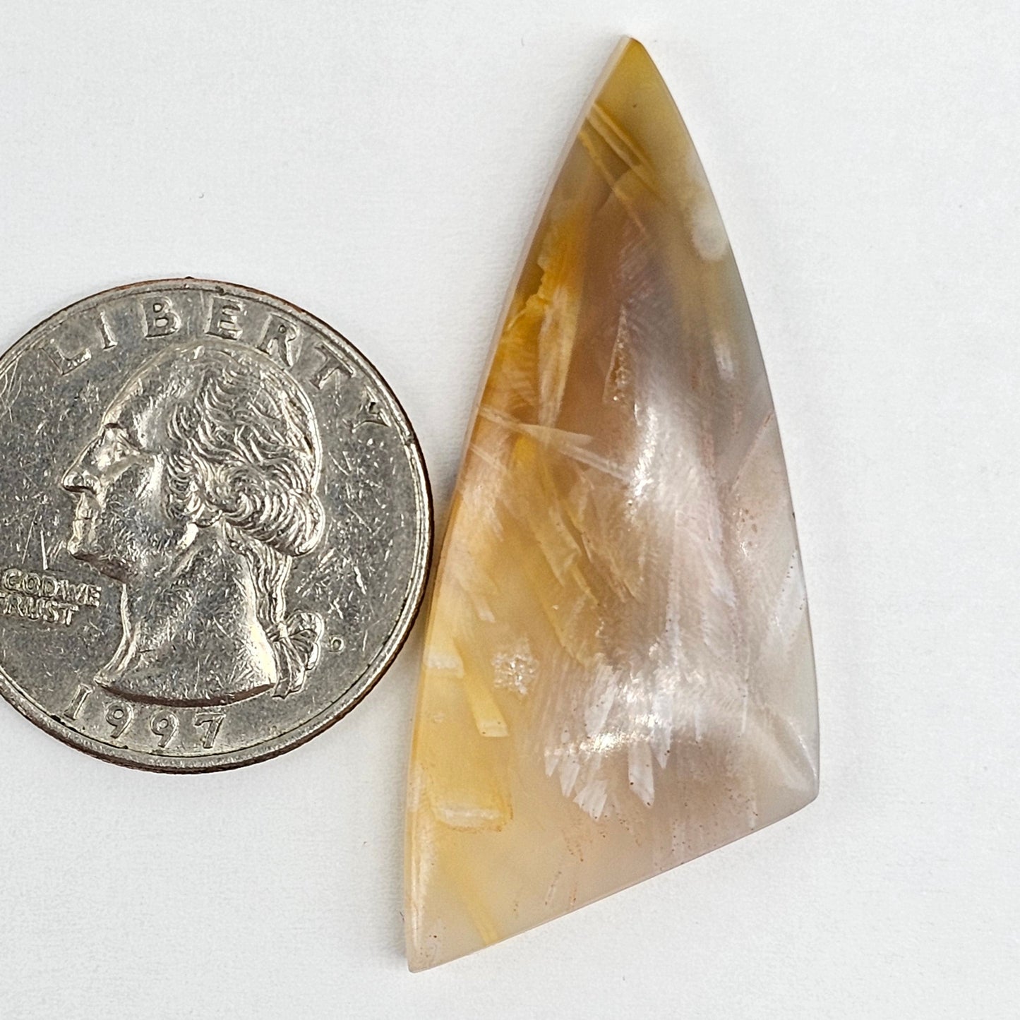 Tube Agate Cabochon Large