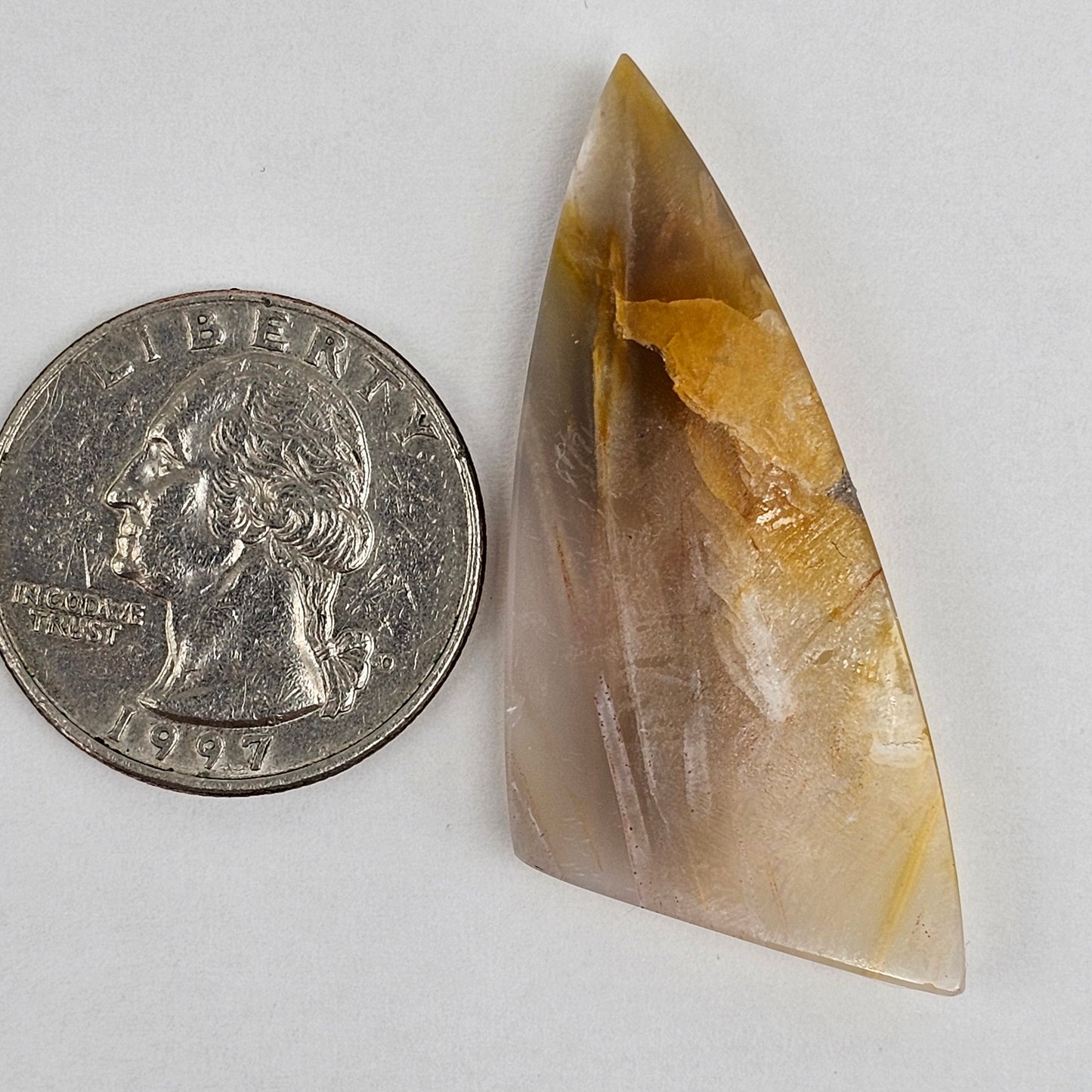 Tube Agate Cabochon Large