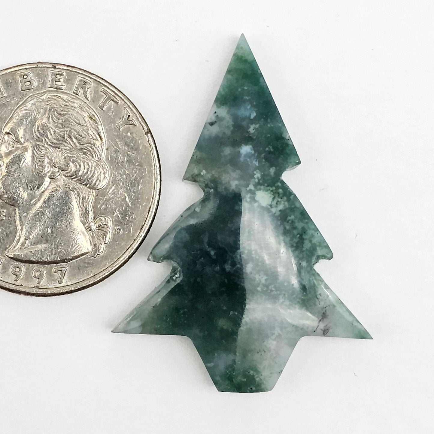 Moss Agate Tree Cabochon