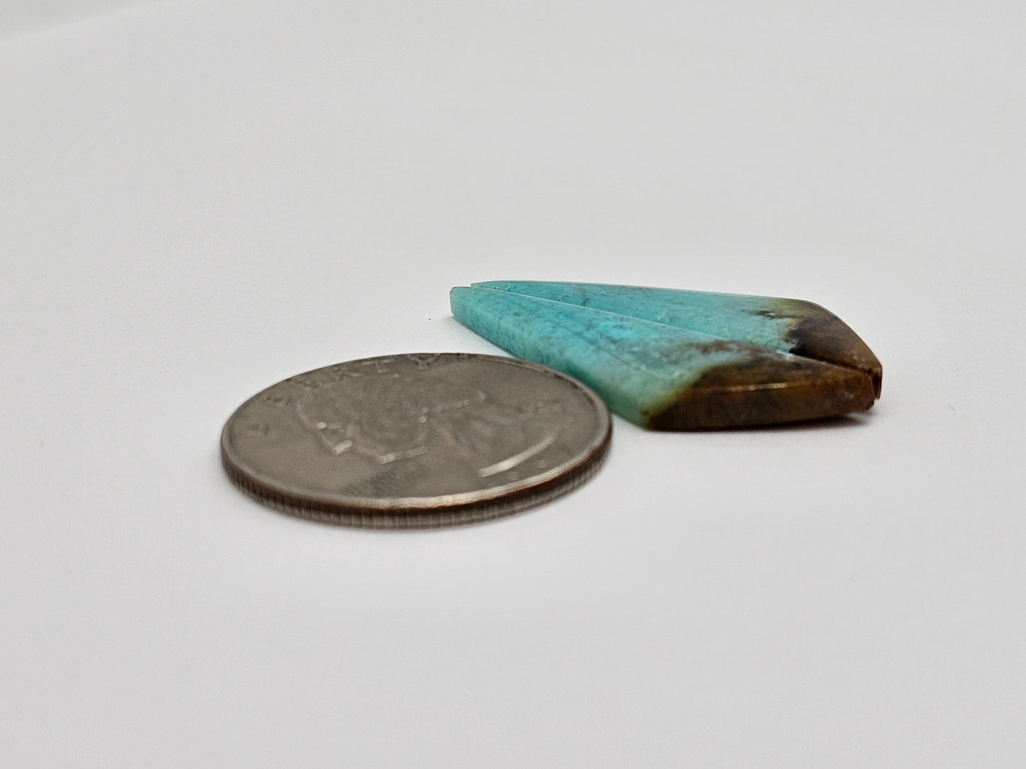 Chrysocolla Cabochon Pair
