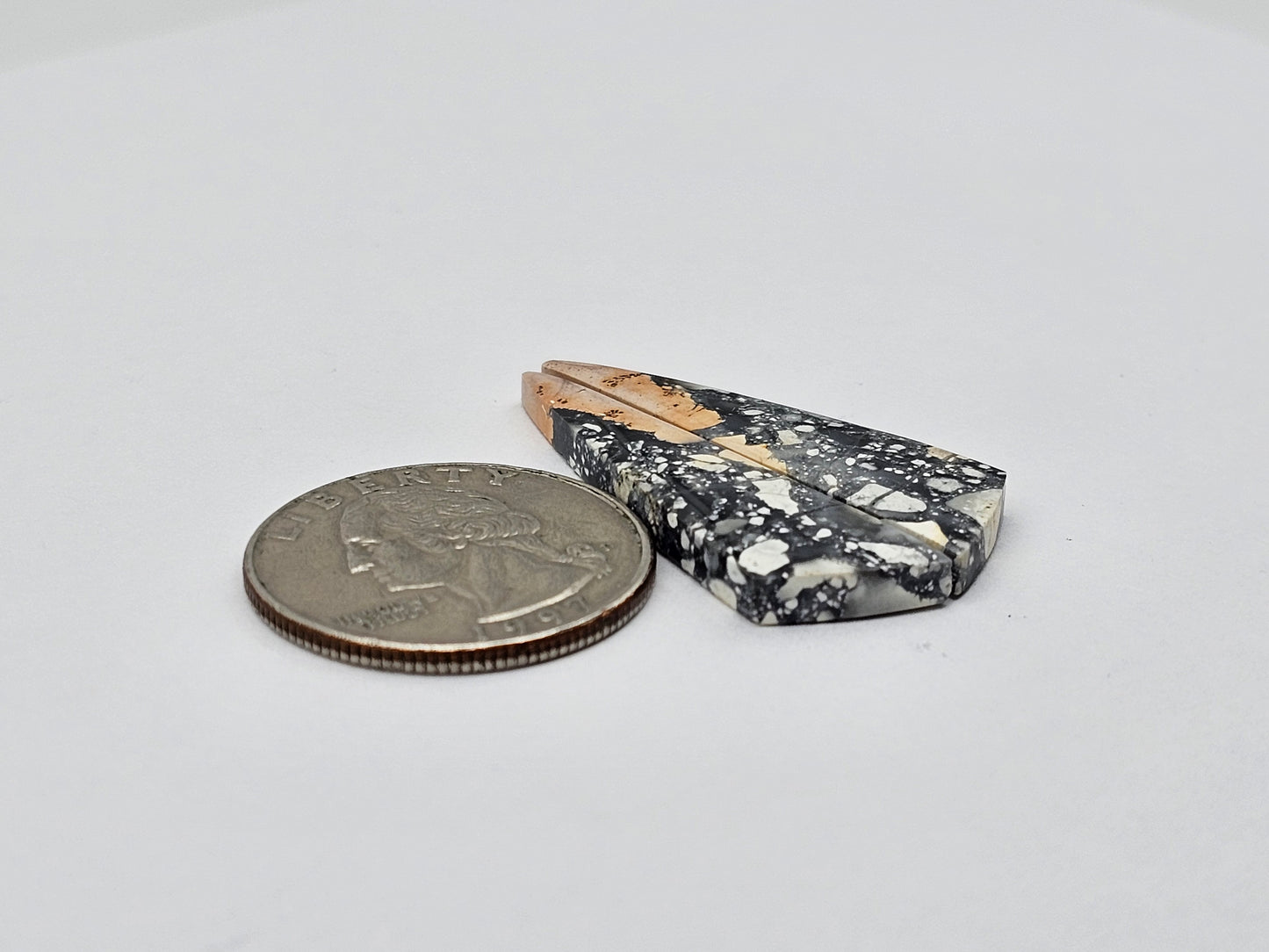 Maligano Jasper cabochon pair