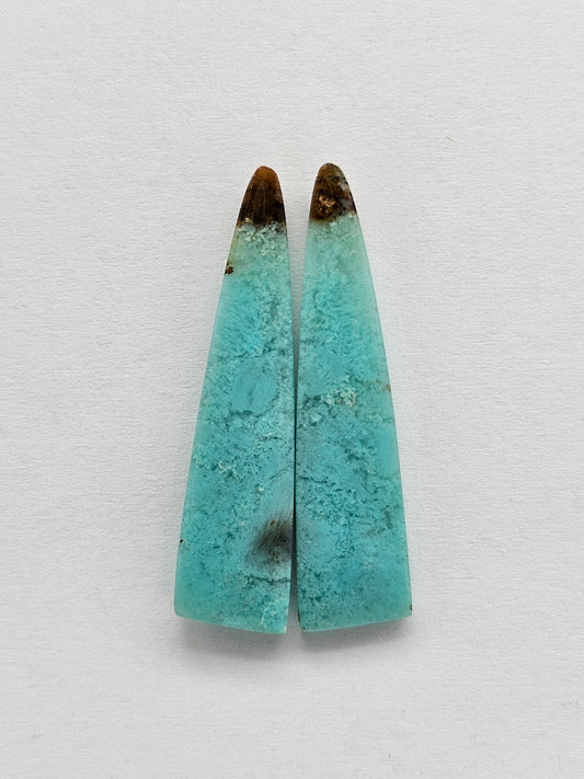 Chrysocolla Cabochon Pair