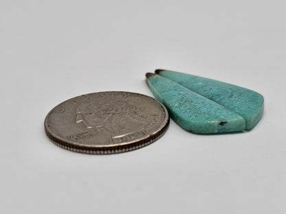 Chrysocolla Cabochon Pair