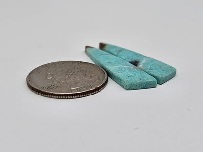 Chrysocolla Cabochon Pair