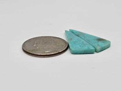 Chrysocolla Cabochon Pair