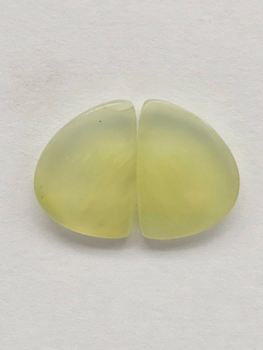 Jade Cabochon Pair