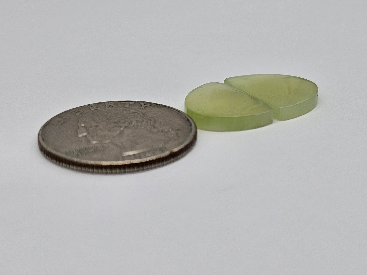 Jade Cabochon Pair