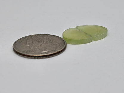 Jade Cabochon Pair