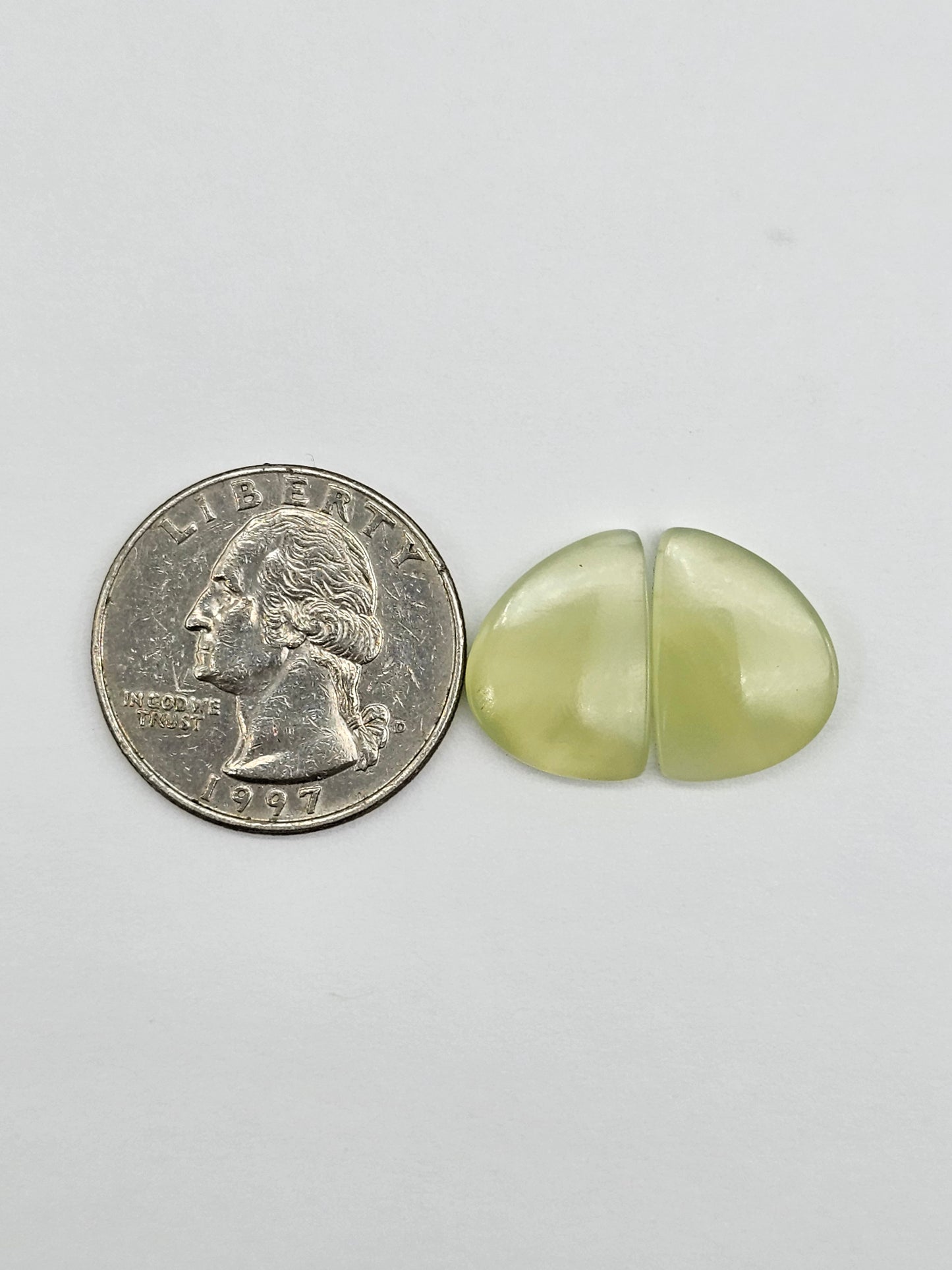 Jade Cabochon Pair
